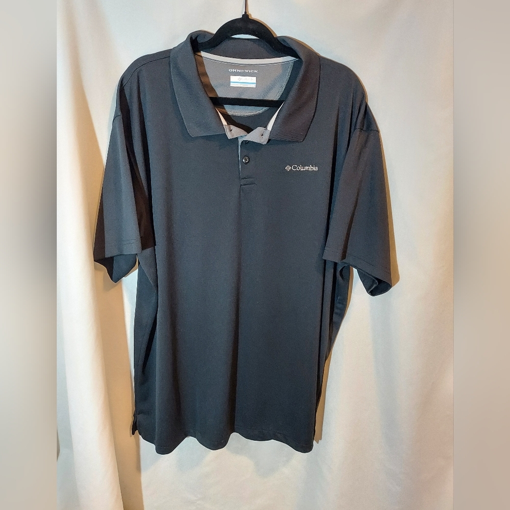 Columbia Omni-Wick Men's Black Polo Shirt -3XL